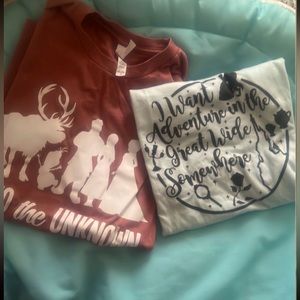 Bundle of T-shirt (Frozen and Beauty and the Beast)